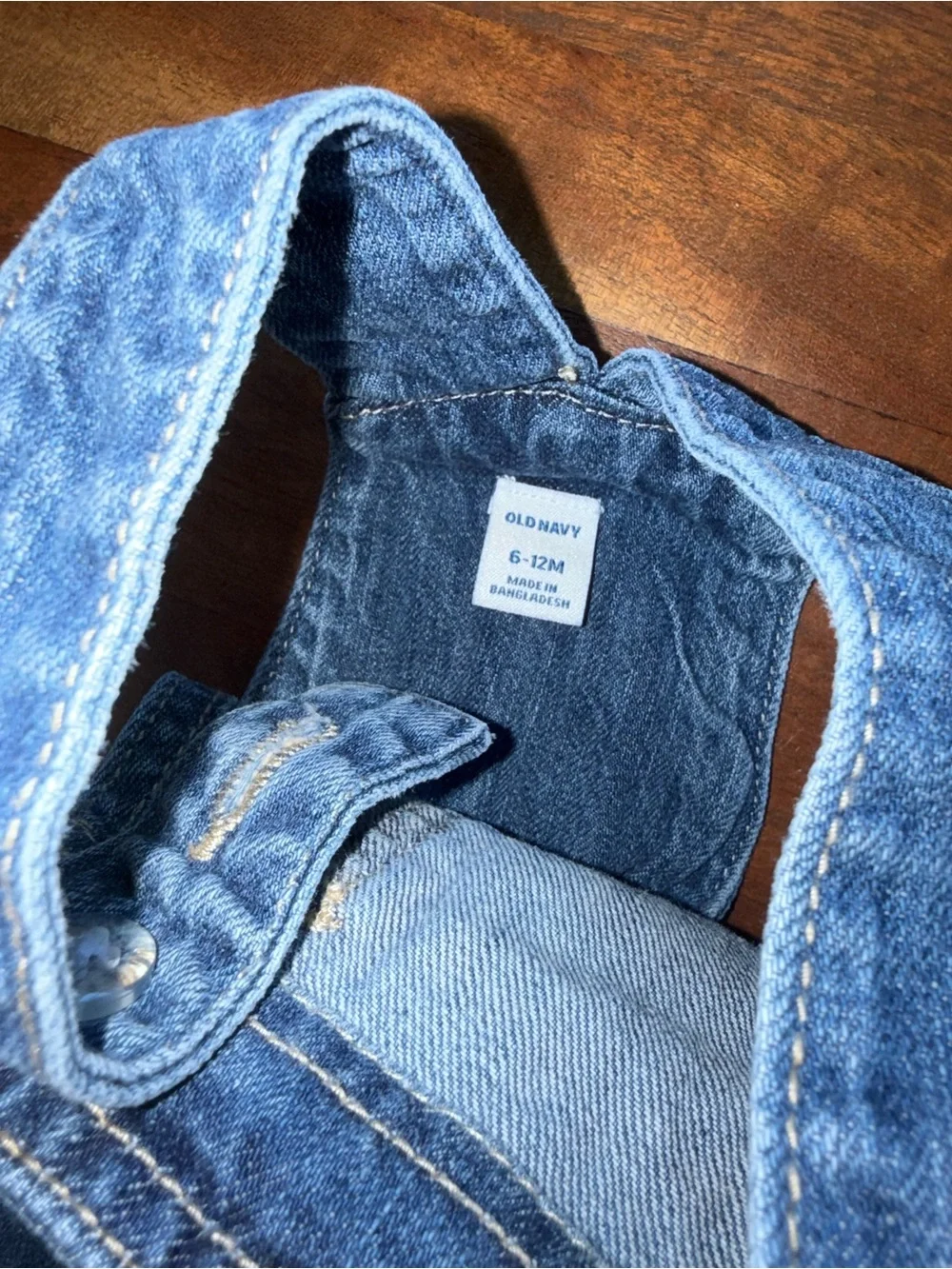 Old Navy Denim Overall Dress in Blue